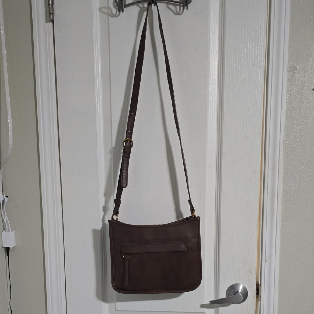Universal Thread Brown Leather Crossbody Bag